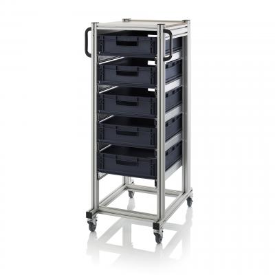 Antistatic ESD Transport Trolleys ESD System trolley for Euro containers 59 x 76 x 135 cm (L x W x H) - 666 ESD SE.L.6412